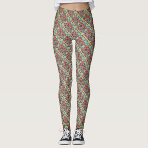 Kunstzinnige kleuren Abstract Leggings