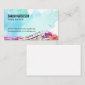 Kunstzinnige Kleurrijke Geborstelde Textuur Visitekaartje (Voorkant / Achterkant)