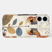 Kunstzinnige Mid-Century Modern Schattigee Cat Case-Mate iPhone Case (Achterkant (horizontaal))