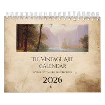 Kunstzinnige Natuurkalender met Vintage-Uiterlijk