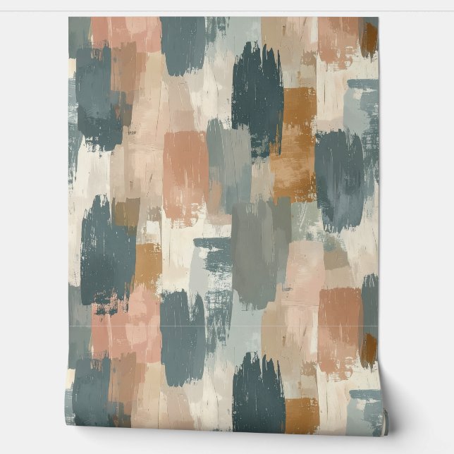 Kunstzinnige neutrale decoratie behang (Afrollen)
