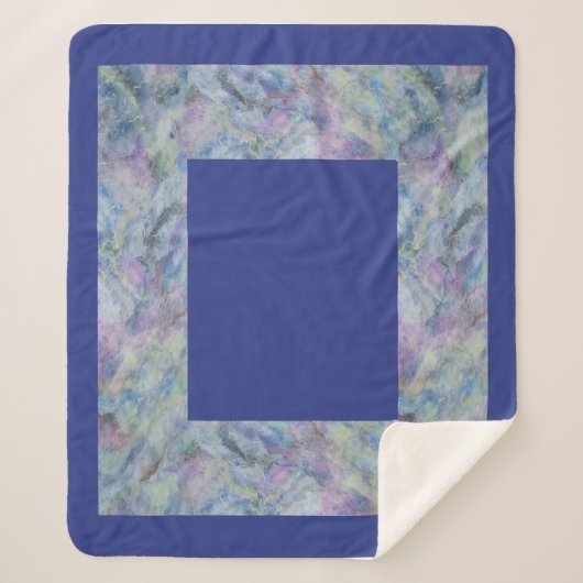 Kunstzinnige rand op uw sherpa deken (Voorkant)