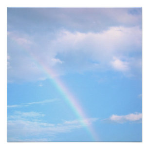 Kunstzinnige regenboog fotografie poster afdruk