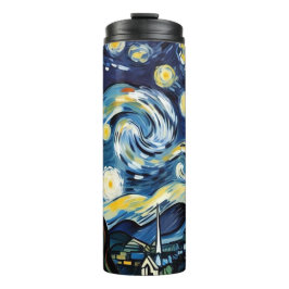 Kunstzinnige schilderij thermische tuimelaar thermosbeker