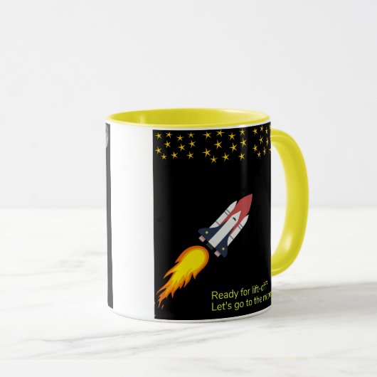 Kunstzinnige Serenity Glass Cup Mok (Voorkant rechts)