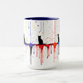 Kunstzinnige Spat Cat Mokkel Mok (Midden)