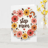 Kunstzinnige stiefmoeder krans kaart (Gele Bloem)
