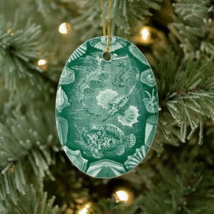 Kunstzinnige Teleostei Schelpen en Vissen door Ern Keramisch Ornament