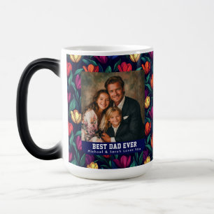 Kunstzinnige Tulp Bloem Opa Foto Op Maat Koffie Magische Mok