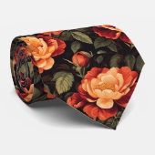 Kunstzinnige vaders Vaderdag cadeaus Roos Bloem Stropdas (Opgerold)