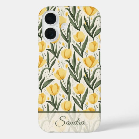 Kunstzinnige Vakantie Cadeau Tulp Naam Case-Mate iPhone Case (Achterkant)