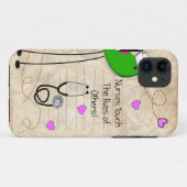Kunstzinnige verpleegster vogel Case-Mate iPhone case (Achterkant (horizontaal))