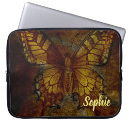 Kunstzinnige Vlinder Laptop Sleeve