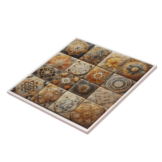 Kunstzinnige weergave van decoratieve Tegels Tegeltje (Zijkant)