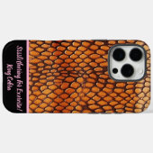 Kunstzinnige weergave van ingewikkelde slangenhuid Case-Mate iPhone case (Achterkant (horizontaal))