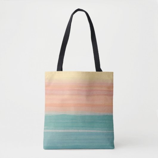 Kunstzonnenvormig ontwerp tote bag (Voorkant)