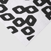 Kunstzwart-wit grote diamantpatroon textuur tissuepapier (Detail)