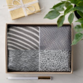 Kunstzwart wit veer Verberg textuur Tissuepapier (Geschenk)