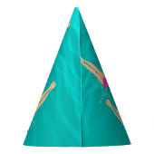 Kunstzwemmers - zwemmen onder water feesthoedjes (Achterkant)