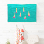 Kunstzwemmers - zwemmen onder water spandoek (Insitu)
