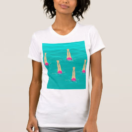 Kunstzwemmers - zwemmen onder water t-shirt