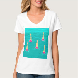 Kunstzwemmers - zwemmen onder water t-shirt