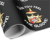 Kunt u de handschoen Grappige lijmpun donker BG vo Cadeaupapier (Rol Hoek)