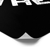 Kunt u de handschoen Grappige lijmpun donker BG vo Poster (Hoek)