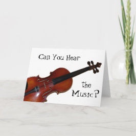 Kunt u de Muziek horen? - Viool Kaart