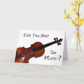 Kunt u de Muziek horen? - Viool Kaart (Gele Bloem)
