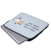 Kunt u een vis sparen, goede meneer? laptop sleeve (Voorkant onderkant)