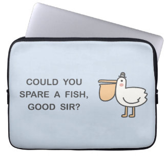 Kunt u een vis sparen, goede meneer? laptop sleeve