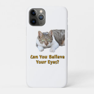Kunt u geloven dat uw eyes Cute Cat Art Case-Mate iPhone Case