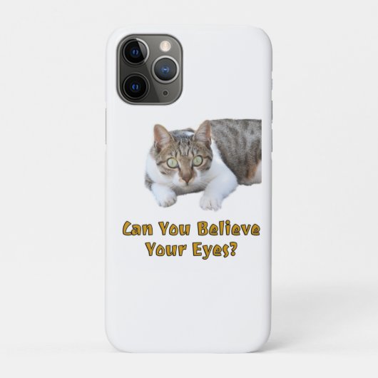 Kunt u geloven dat uw eyes Cute Cat Art Case-Mate iPhone Case (Achterkant)