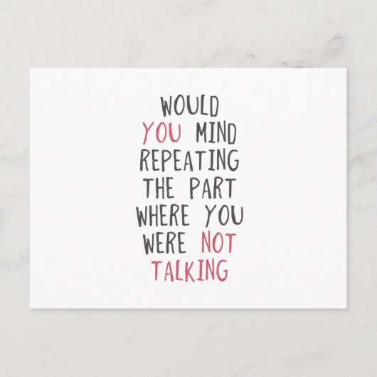 Kunt u het deel herhalen waar u bent geweest? briefkaart (Voorkant)