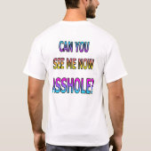 KUNT U ME ZIEN? T-SHIRT (Achterkant)