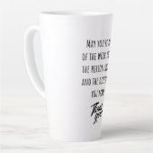 Kunt u trots zijn op uw werk? latte mok (Linkerhoek)