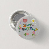 Kunterbunt Ronde Button 3,2 Cm (Voorkant /achterkant)