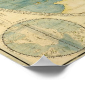 Kunyu Wanguo Quantu Map door Matteo Ricci Poster (Hoek)