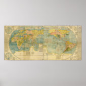 Kunyu Wanguo Quantu Map door Matteo Ricci Poster (Voorkant)