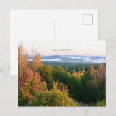 Kuopio, Finland, het najaarslandschap, Briefkaart (Voorkant / Achterkant)