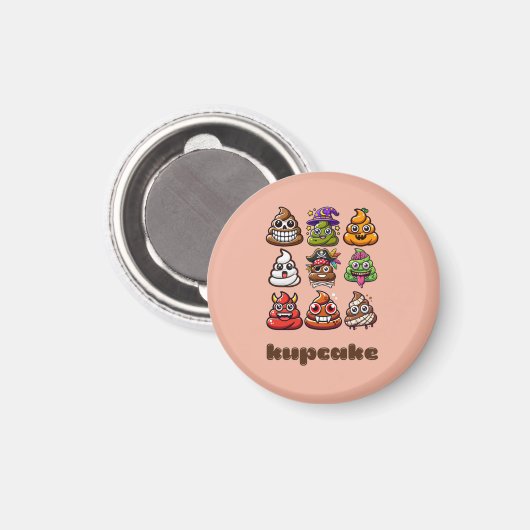 Kupcake Magneet (Voorkant / Achterkant)