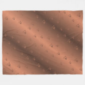 kupfer, brown, kerst, harten, xmas, glanzend fleece deken (Voorkant (Horizontaal))