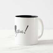 **KUPFIEL VAN VERLIES VOOR U** TWEEKLEURIGE KOFFIEMOK (Voorkant rechts)