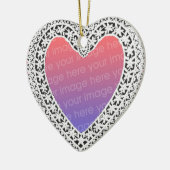 KUPID-LACE HEART FOTO-TEMPLATE KERAMISCH ORNAMENT (Links)