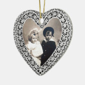 KUPID-LACE HEART FOTO-TEMPLATE KERAMISCH ORNAMENT (Links)