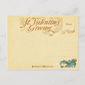 kupiden en harten briefkaart (Achterkant)