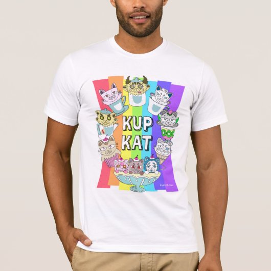Kupkat rainbow T-shirt (Voorkant)