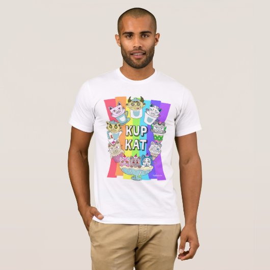 Kupkat rainbow T-shirt  (Voorkant volledig)