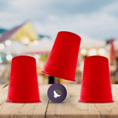 Kups en kogelmakersMagische Trick-technicus op maa Pingpongbal